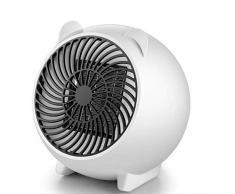 YGB Elektrischer Lüfter USB-Lüfter Mini Elektrischer Heiztisch Tragbarer Büroheizer Luftwärmer Kleine Wärmemaschine Für Winter Silent Convector Handliche Heizung 500 W （16 * 13,2 * 16,3 cm ）