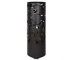 linoows XXL Feuertonne, Feuersäule Vögel auf Zweigen, Lasercut Feuerofen Terrassenfeuer