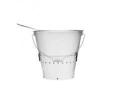 Sagaform 5016670 - BBQ Grilleimer, weiß - (Ø x H): 38 x 37 cm