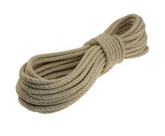 Polyhanfseil Polyhanf Seil 6mm 30m 3-litzig gedreht Güteklasse A