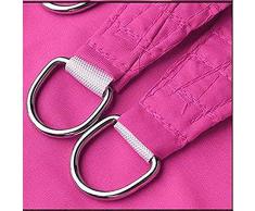 Schattensegel Sonnensegel Sonnenschutz Dreiecksegel Sonnensegel Rosa BefestigungsBraun Kit Windschutz mit wasserdicht UV Atmungsaktiv Garten Balkon Terrasse Party schattensegel Outdoor-Sonnensegel