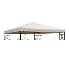 Spetebo Pavillon Ersatzdach 3x3 Meter - beige - wasserdicht - Pavillondach