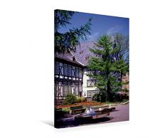 Premium Textil-Leinwand 50 x 75 cm Hoch-Format Am Rosentor in Goslar | Wandbild, HD-Bild auf Keilrahmen, Fertigbild auf hochwertigem Vlies, Leinwanddruck von lothar reupert