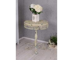 PALAZZO INT Gartentisch Shabby Chic Tisch Antik Metalltisch Garten