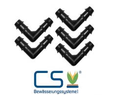5X Eckverbinder für CS Perlschlauch Startup 1/2 Zoll