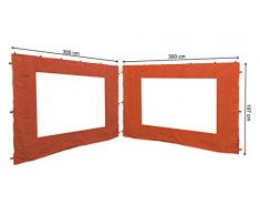 QUICK STAR 2 Seitenteile für Blätter Pavillon 3x3m Seitenwand Terra