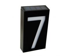 Solar Beleuchtete Hausnummer, KEEDA Solar Hausnummerleuchte, Wasserdicht Solarhausnummer Aussen