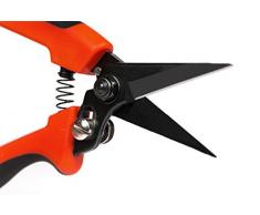 Werknorm Saar Leseschere Ernteschere Auspflückschere Gartenschere Trimmer Rebenschere Meran 190.1, handlich, Spitze Klingen, Handgrößen M bis L