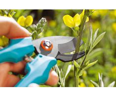 Gardena Classic Gartenschere Aktion: Pflanzenschonende Baumschere mit Bypass-Schneide für Blumen und Zweige bis 18 mm Durchmesser, mit Saftrille und Drahtabschneider, zwei Griffpositionen (8754-30)