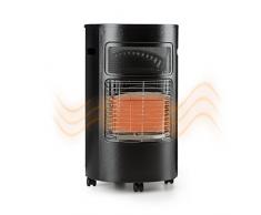 blumfeldt Bonaparte - Gasheizofen, Gasheizgerät, Gasheizer, Leistungsstufen 1600, 2600 und 4200 Watt, Gasflaschentyp: 5kg bis 15kg, integrierter Piezozünder, Infrarot-Keramikbrenner, schwarz