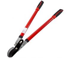 TecTake Bypass Astschere mit antihaftbeschichteter Klinge | Länge 72 cm | gummierte Griffe