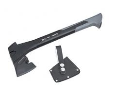 Meister Spaltbeil Tornado - 800 g - Vibrationsarmer Stiel aus Nylon - Kompakte Form - Rutschfeste Grifffläche - Zum Spalten von Holz / Handbeil mit Schneidschutz / Spaltbeil / Camping-Beil / 2152900