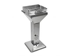 DEMA Säulengrill im Edelstahl Design Mérida