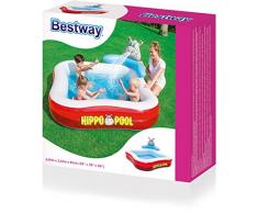 Bestway Planschbecken Hippo Spray Pool, 201x201x91 cm