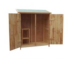 Wiltec XXL Holz Gerätehaus Geräteschuppen Gartenschrank Geräteschrank Gartenhaus