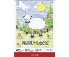 Brunnen 1047407 Malblock (A4, 70 g/m², 100 Blatt, kopfverleimt)