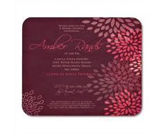 Mauspads Mutter mit abstraktem Blumengruß in Retro-Eleganz mit Blumen Rosen Vintage-Stil Valentinstag Mauspad für Notebooks, Desktop-Computer Büromaterial