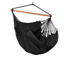 LA SIESTA Habana Onyx - Hängestuhl Kingsize aus Bio-Baumwolle