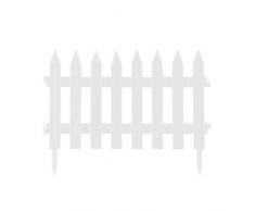 3,2 m Gartenzaun Zierzaun Friesenzaun weiß Höhe 28 cm Zaun Beet Einfriedung