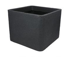 JP Blumenkübel Pflanzkübel kubus anthrazit 60 x 60 cm