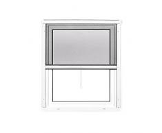 JAROLIFT 2 in 1 Insektenschutzrollo Volaris, Rahmen PVC 100 x 140 cm, weiß