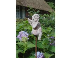 Charmanter Gartenstab, Beetstecker Engel im Antique Shabby Chic Stil