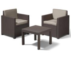 Allibert Balkon-Set Victoria 3tlg, braun