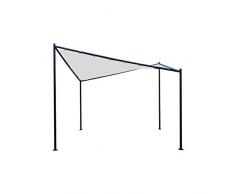 DEGAMO Sonnensegel Walmdach Pavillon Orlando 350x350cm, Dach wasserdicht Weiss