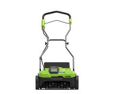 Greenworks Akku-Vertikutierer G40DT35 (Li-Ion 40V 35cm Arbeitsbreite 3200 U/min 20 Stahlmesser mit 76mm Tiefe 20l Fangsack ohne Akku und Ladegerät)