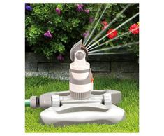 Bradas WL-Z11 White line 4 Funktionen Kreisregner bis 350 qm mit Standfuß, Kunststoff, Weiß, 25x22x19 cm