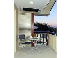 Aktobis Dunkelheizstrahler, Schwarzstrahler, Terrassenstrahler, Balkonheizer WDH-180DS (2.400 Watt) *OHNE Lichterzeugung