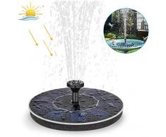 Coquimbo Solar Springbrunnen, Solar Teichpumpe Garten Wasserpumpe mit Lagerung-Batterie, 2W Monokristalline Solar Panel, Schwimmender Dekoration für Kleiner Teich, Garten, Vogelbad, Fisch-Behälter