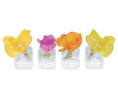 12 X Tischvase Glas für Blüten Tischdeko Hochzeit Blumenvase