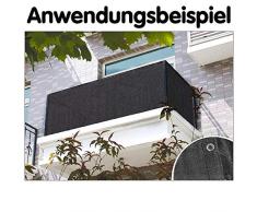 DEMA Balkon Sichtschutz anthrazit 0,9x6 m