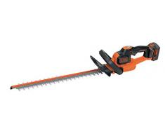 Black+Decker Akku-Heckenschere (18 V 4,0Ah, Antiblockierfunktion, 50 cm Schwertlänge, 18 mm Schnittstärke, für mittlere Hecken) GTC18504PC