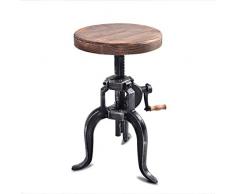 HZY Bar Stuhl, Schmiedeeisen Bracket/Holzbank Hohe Hocker, Lift Barhocker an der Rezeption