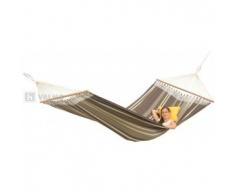 AMAZONAS Edle Premium Stabhängematte in Übergröße Palacio Cafe 240x160 cm bis 200 kg gestreift