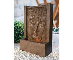Heissner 016580-00 Garten/Terrassen Brunnen Polystone Buddha, braun