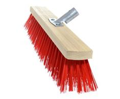 laguz Straßenbesen 60cm Breit Besen Kehrbesen mit Metallstielhalter PVC mit Stiel