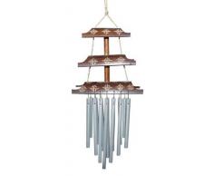Klangspiel Metall Bambus Windspiel Feng Shui Klang6