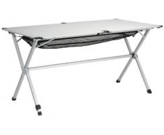 Campart Travel TA-0806 Campingtisch – 140 x 80 cm – Rolltisch - Maschennetz