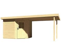 Unbekannt Karibu Woodfeeling Gartenhaus Neuruppin 2 natur mit Schleppdach 3,00 Meter