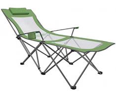 OBLLER Outdoor-Camping tragbaren Klappstuhl zu Hause Stuhl Schmiedeeisen Outdoor-Freizeit-Angeln Strandliegen verrutschen,5