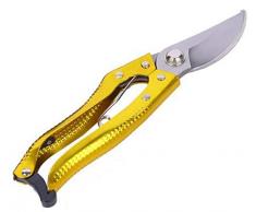 EastMetal Gartenschere Schnittdurchmesser 20mm SK5 Werkzeugstahl Ergonomish, Robust, Scharf Rebenschere, für Frische Äste und Zweige,Gold