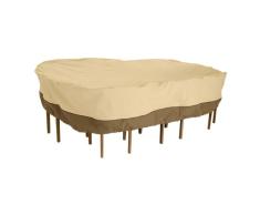 Classic Accessories Veranda Haltbare Möbelabdeckung für rechteckige/ovale Garten-Essgruppe – M