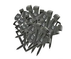 50-er Set Erdanker für die Verlegung von CS Perlschlauch 1/2 Zoll in Schwarz