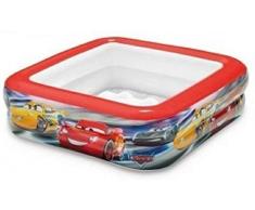 Aufblasbares Baby Kinder Pool Schwimmbad Planschbecken Schwimmbecken Watches Kinderbadewanne mit aufblasbarer Boden mini kleine quadratisch 85 x 85 x 23 cm für Garten Balkon Dusche Terrasse