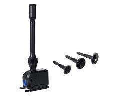 Yorbay HJ-603 8W 600L/h mit 10m langem Stromkabel Springbrunnenpumpe Teichpumpe Gartenpumpe für Garten, Teiche, Brunnen, Süß- und Meerwasser (Mehrweg)