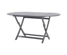 vidaXL Akazienholz Massiv Gartentisch Klappbar Esstisch Klapptisch Terrassentisch Holztisch Gartenmöbel Tisch Terrasse Garten 160x85x75cm