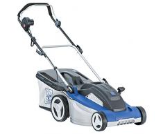 LUX-TOOLS E-1800/43 1 Highwheel Elektro-Rasenmäher für Rasenflächen bis 800 m² inkl. 50 l Fangkorb mit Hardtop | Kabelgebundener 230 V 1800 W Elektrorasenmäher mit einer Schnittbreite von 43 cm